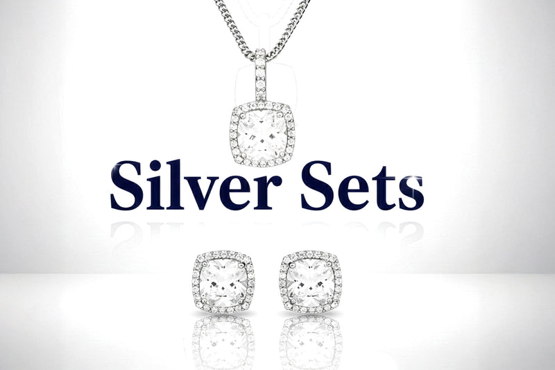 Сребърни комплекти 925 с циркови, перли, Нано камъни, кристали Сваровски.