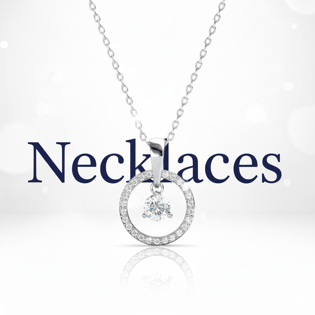 Сребърни колиета 925 с кристали Сваровски, Нано камъни, циркови, перли. Разнообразие от модели