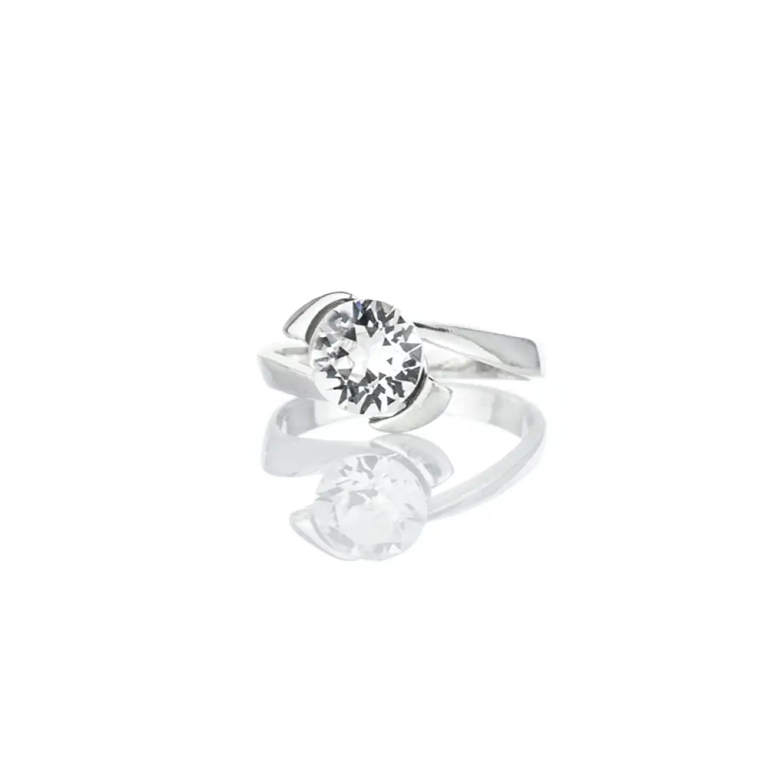 Сребърен пръстен с австрийски кристали  модел Xirius