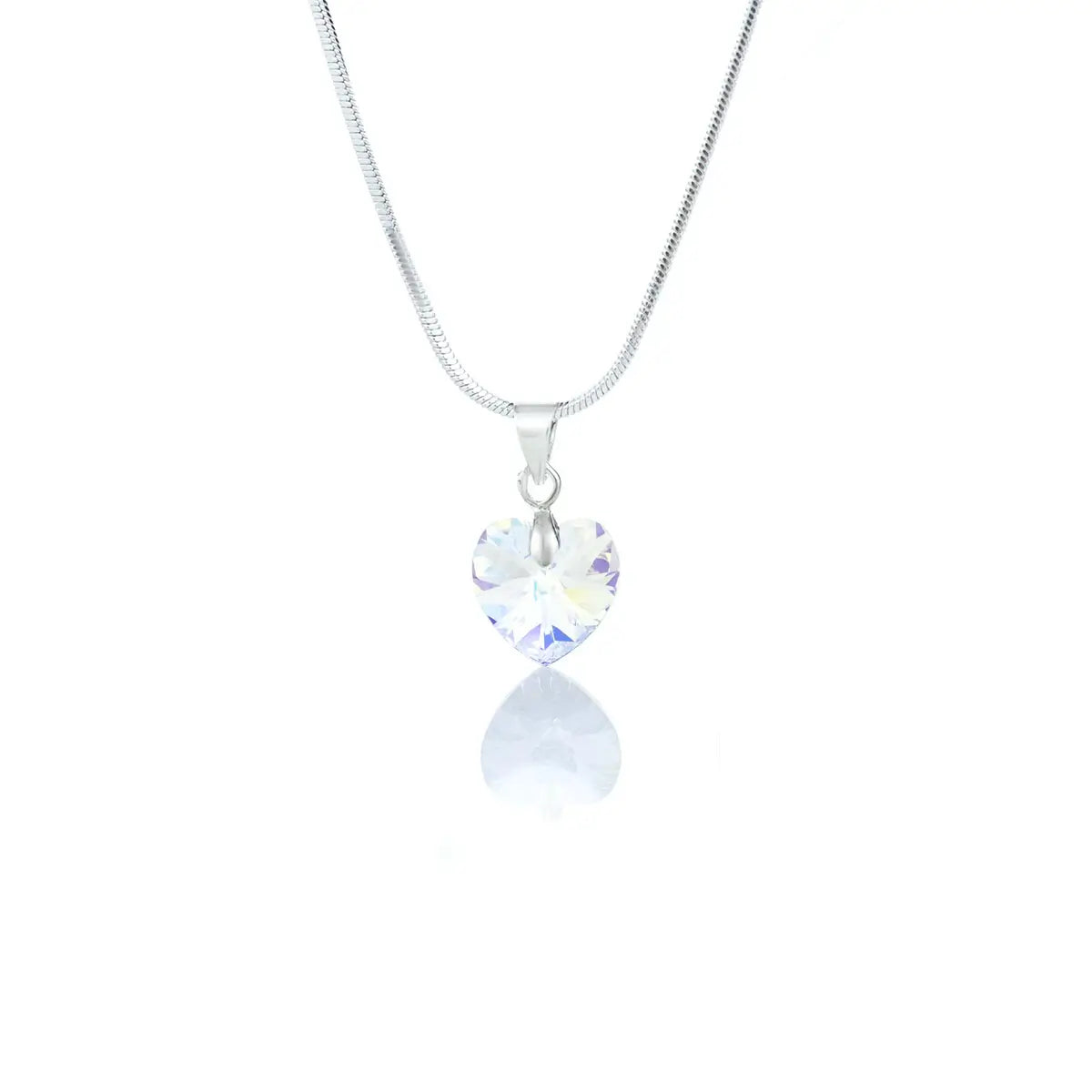 Кристално колие Сърце с австрийски кристали 2 размера