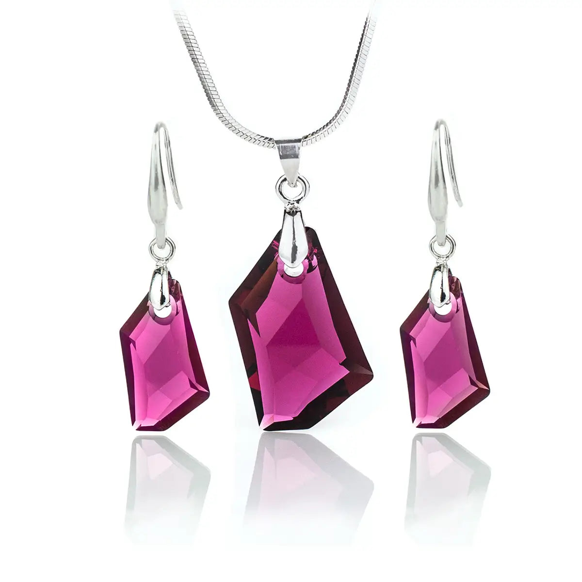 Комплект De Art Crystal Set Колие с обици с австрийски кристали