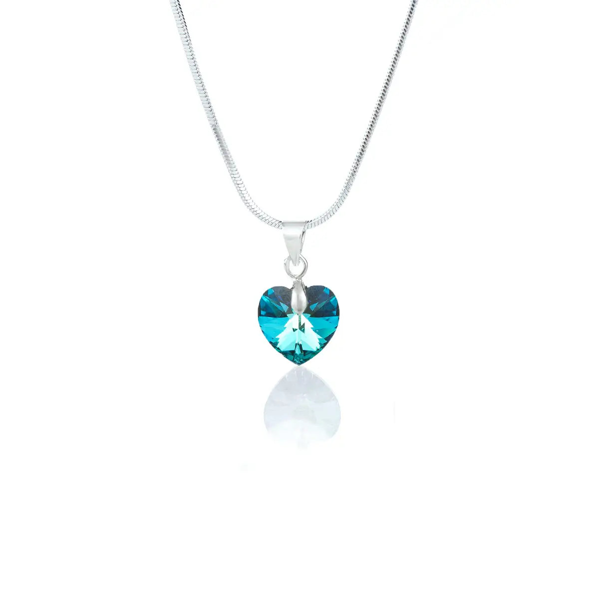 Кристално колие Сърце с австрийски кристали 2 размера