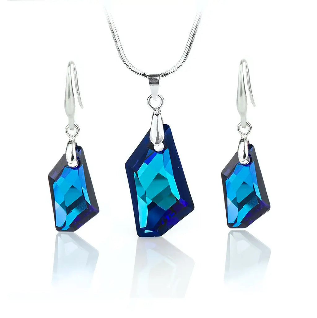 Комплект De Art Crystal Set Колие с обици с австрийски кристали