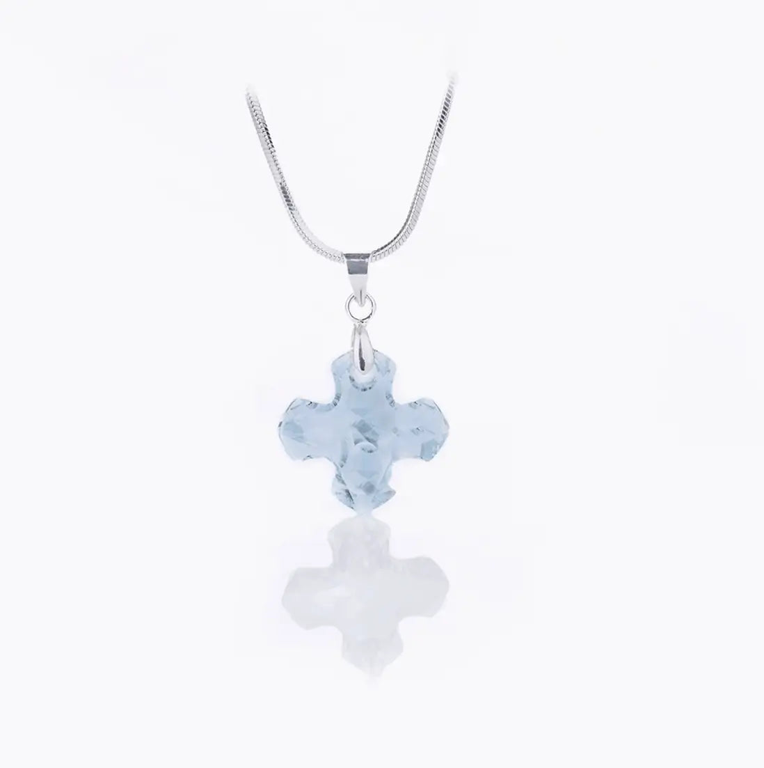 Колие с кръстче с австрийски кристал 2 размера