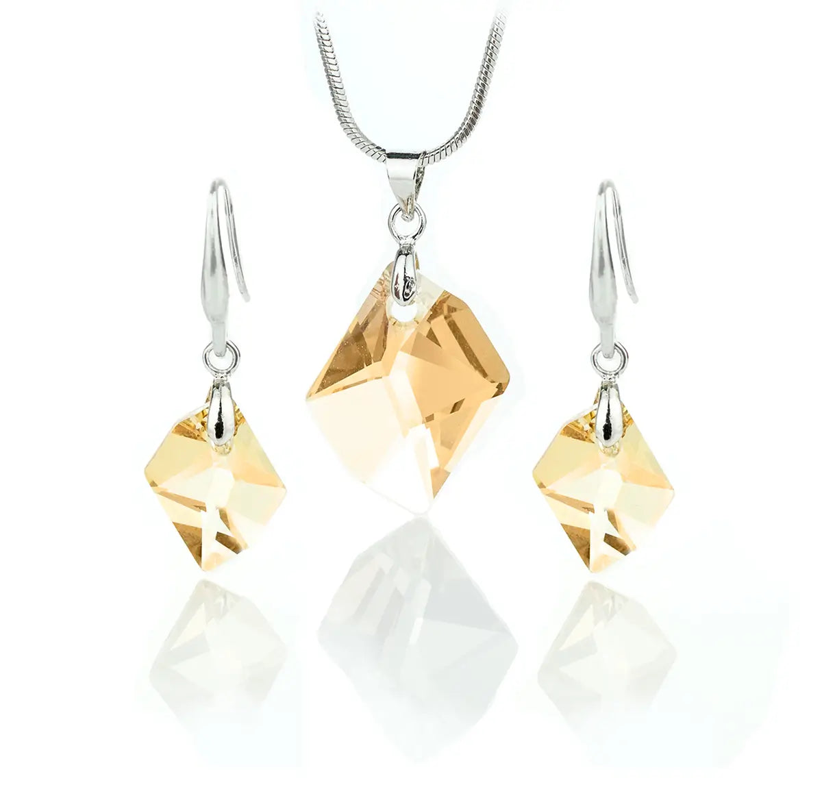 Кристален комплект Rhombus  в нежно лилаво