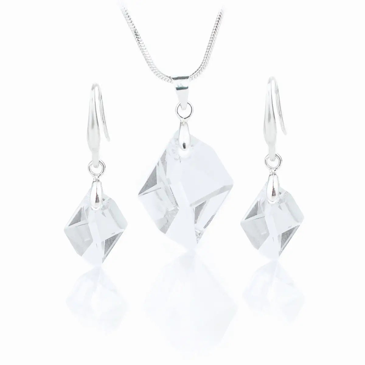 Кристален комплект Rhombus  в нежно лилаво