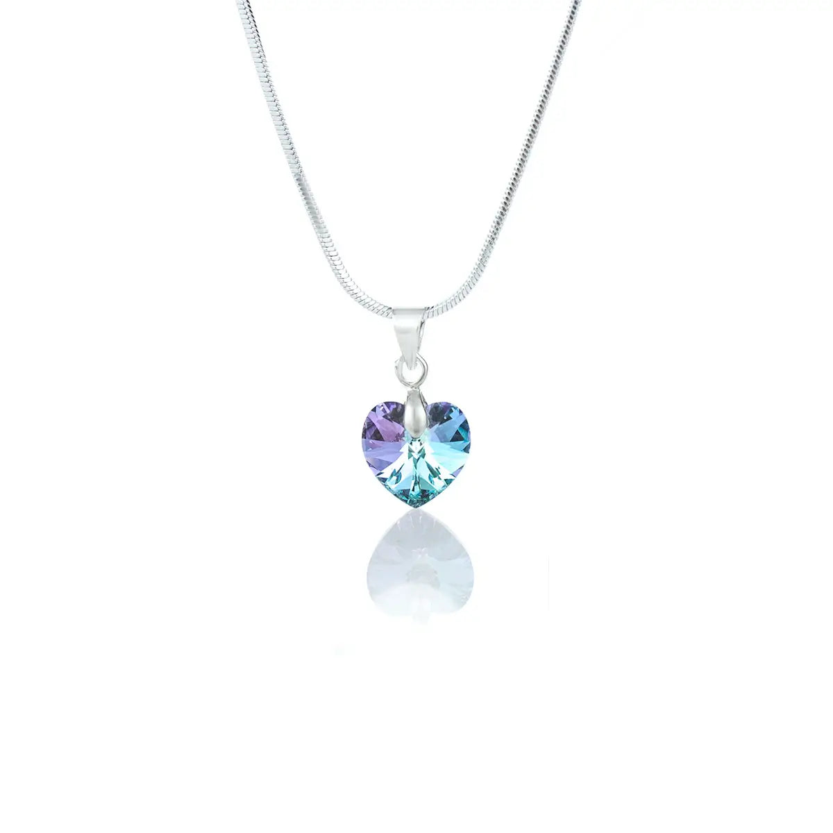 Кристално колие Сърце с австрийски кристали 2 размера