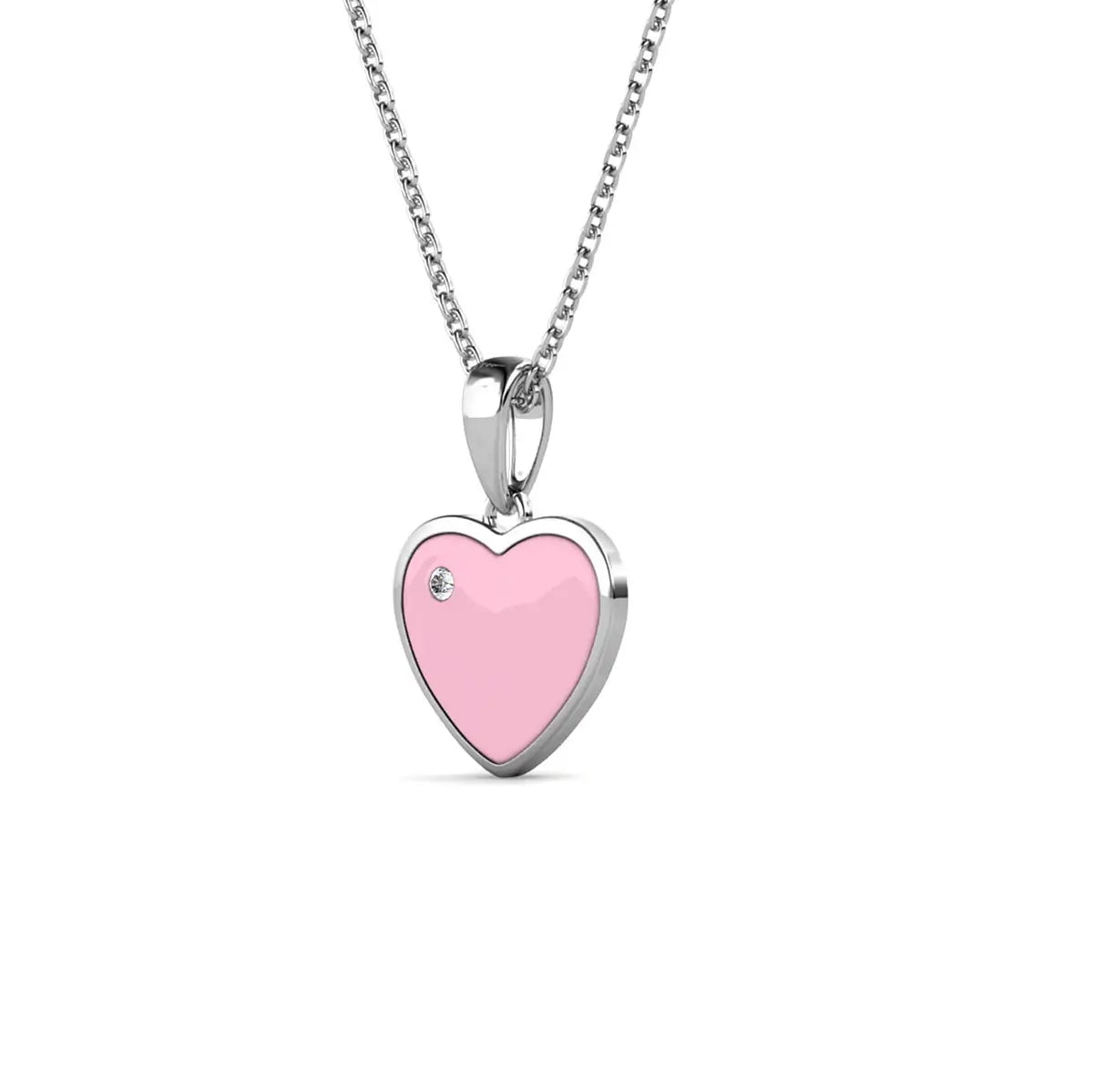 Детско колие Сърце с 18К покритие Розово Злато