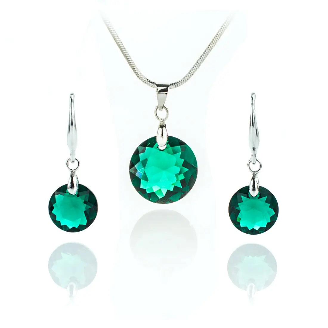 Дамсkи комплект бижута Circle с австрийски кристали