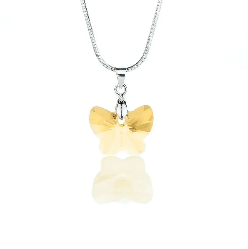 Дамско колие Кристална Пеперуда  с австрийски кристали