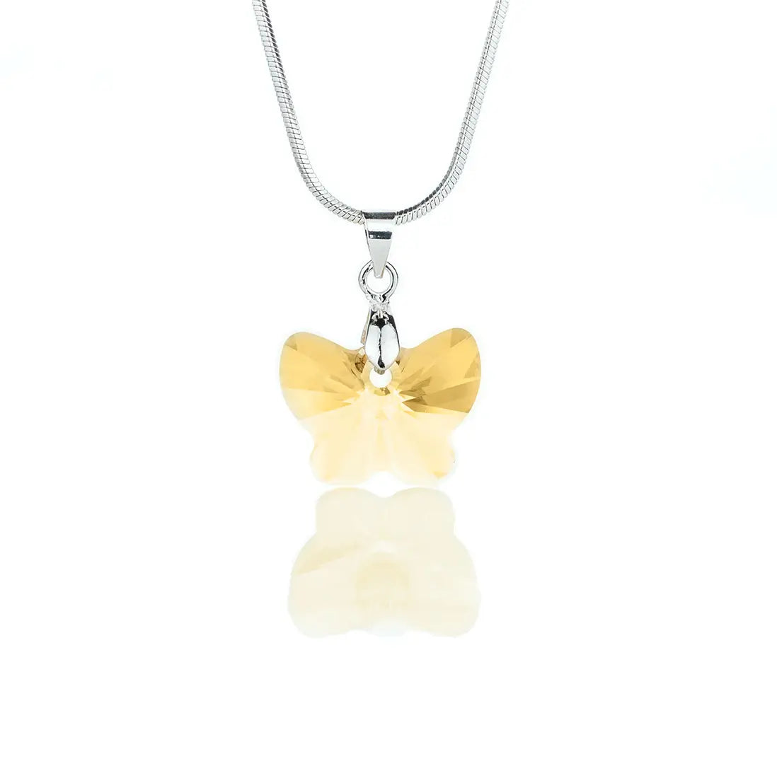 Дамско колие Кристална Пеперуда  с австрийски кристали