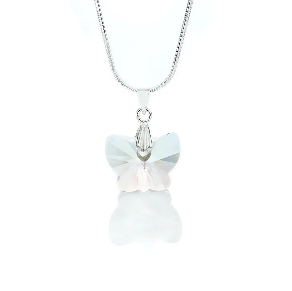 Дамско колие Кристална Пеперуда  с австрийски кристали