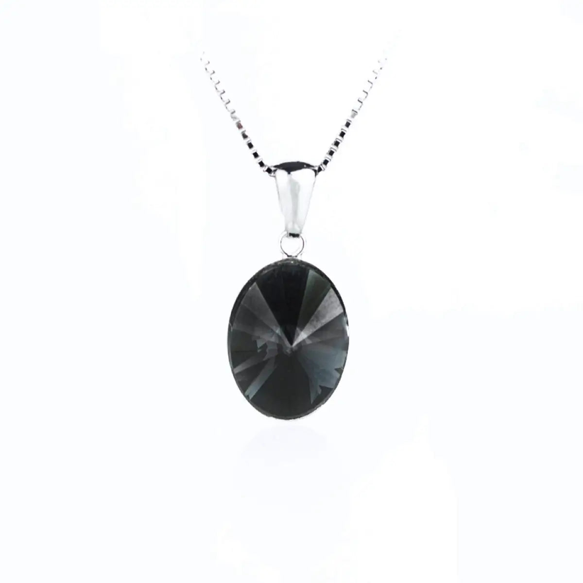Дамско колие Oval Shine Сребро 925 с австрийски кристали