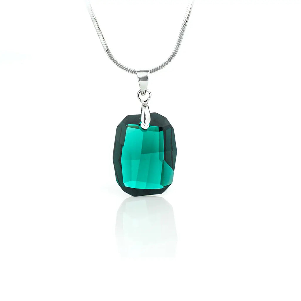Дамско колие Rectangle Pendant с австрийски кристали 2 размера