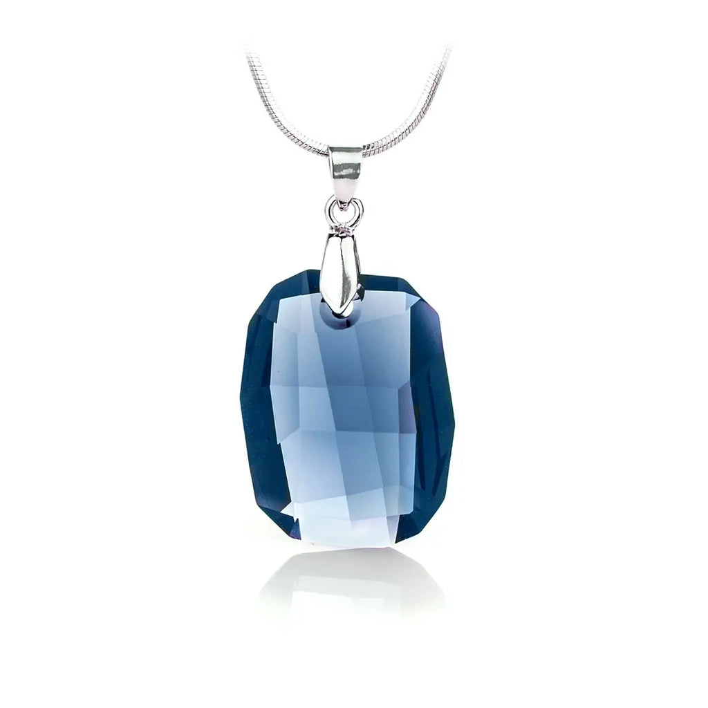 Дамско колие Rectangle Pendant с австрийски кристали 2 размера