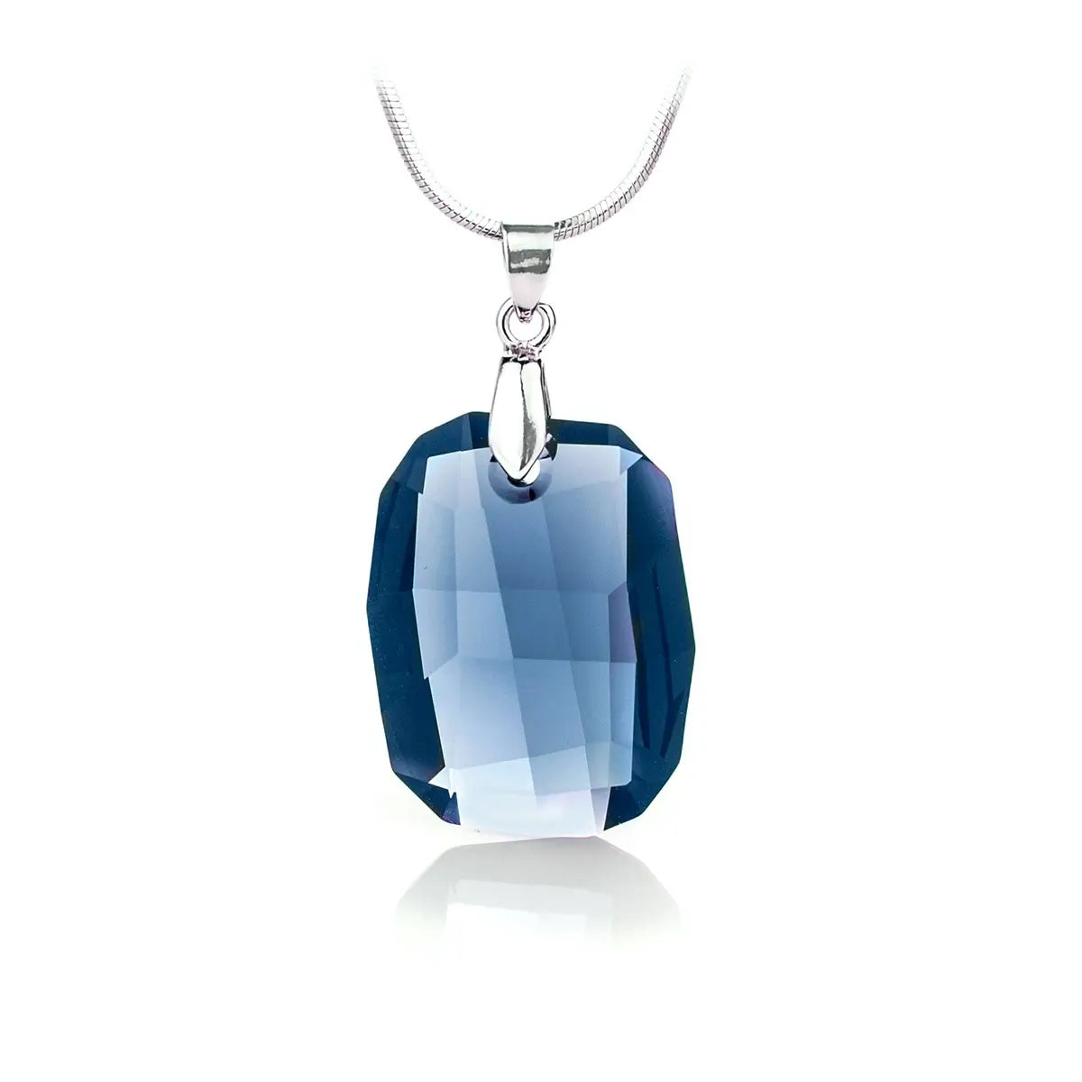 Дамско колие Rectangle Pendant с австрийски кристали 2 размера