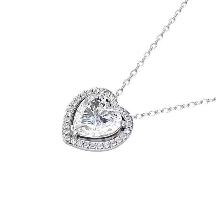 Дамско колие Sparkle Heart с австрийски кристали