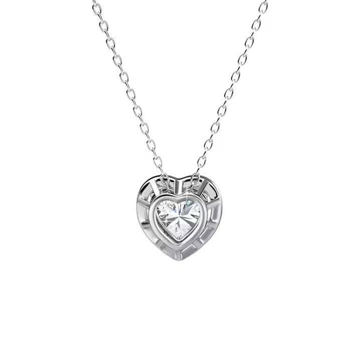 Дамско колие Sparkle Heart с австрийски кристали