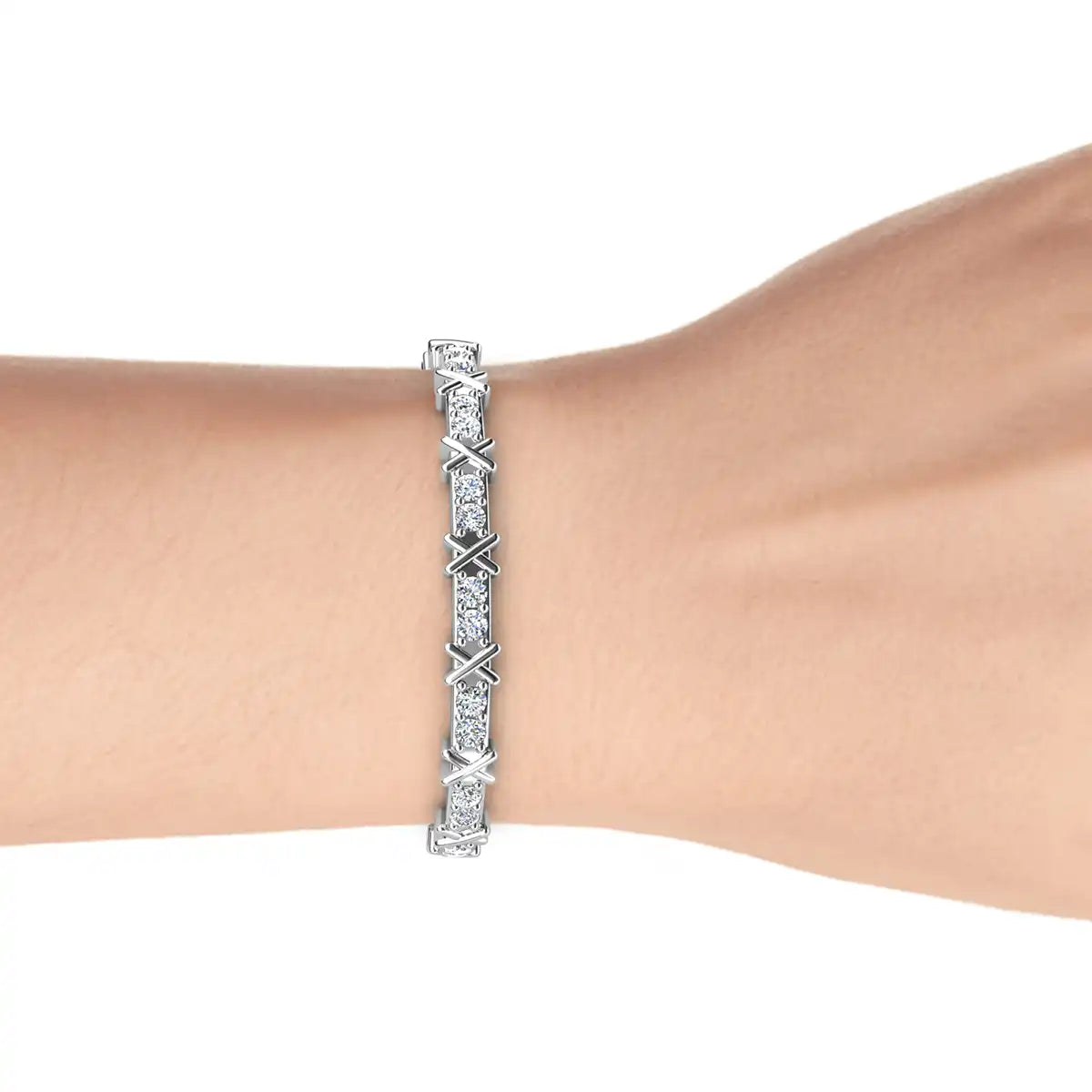 Гривна X Design с кристали и 18K Златно покритие