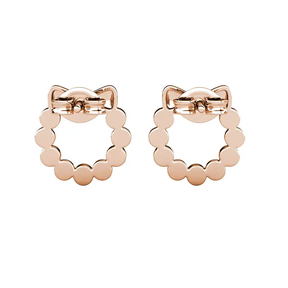 Обеци Chic Bow с австрийски кристали Модерен дизайн