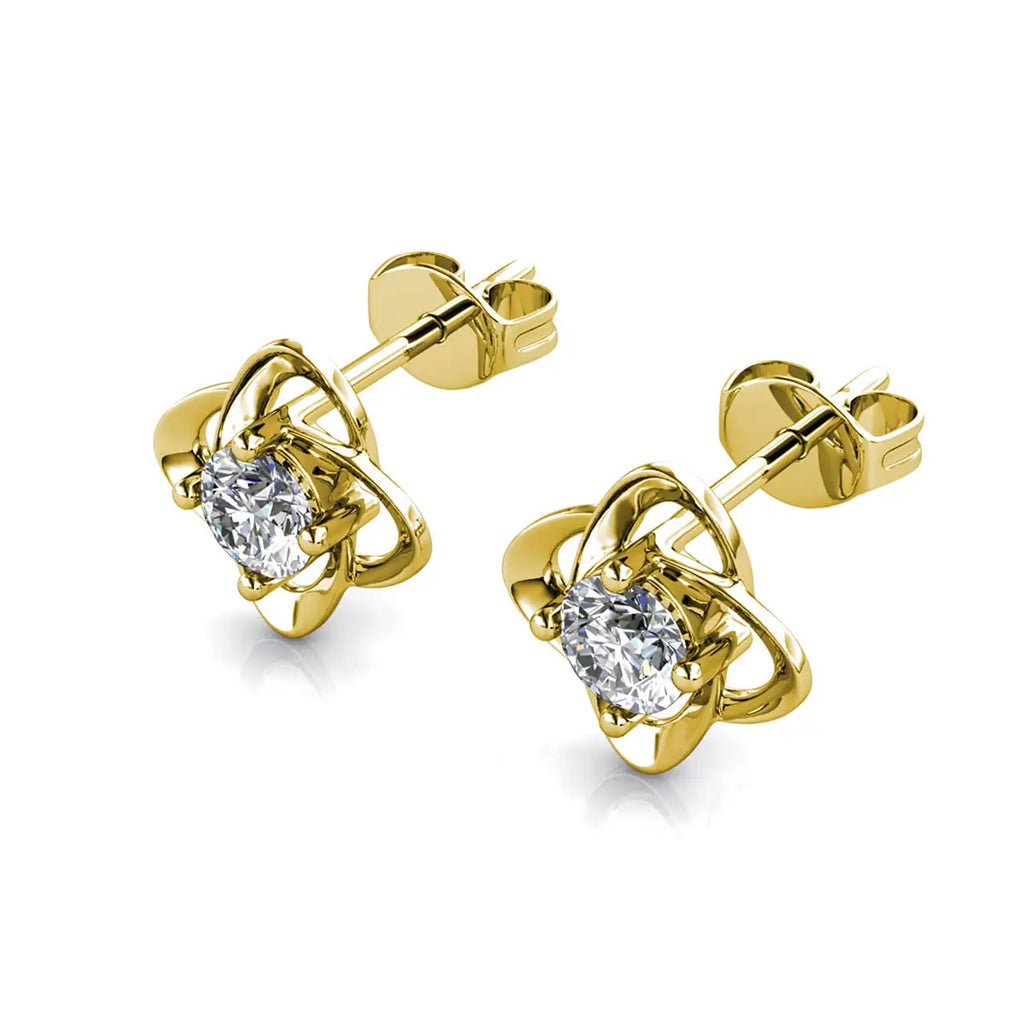 Елегантни обеци Детелина с австрийски кристали