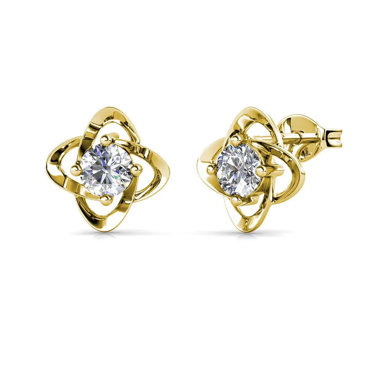 Елегантни обеци Детелина с австрийски кристали