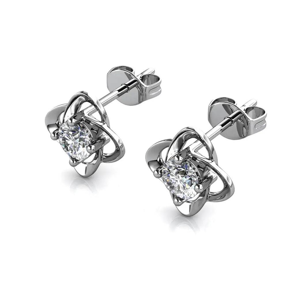 Елегантни обеци Детелина с австрийски кристали