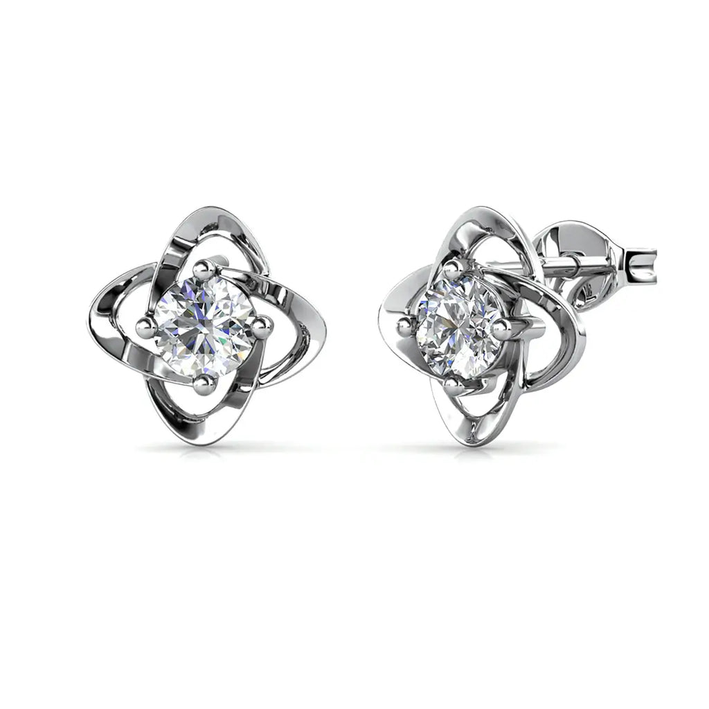 Елегантни обеци Детелина с австрийски кристали