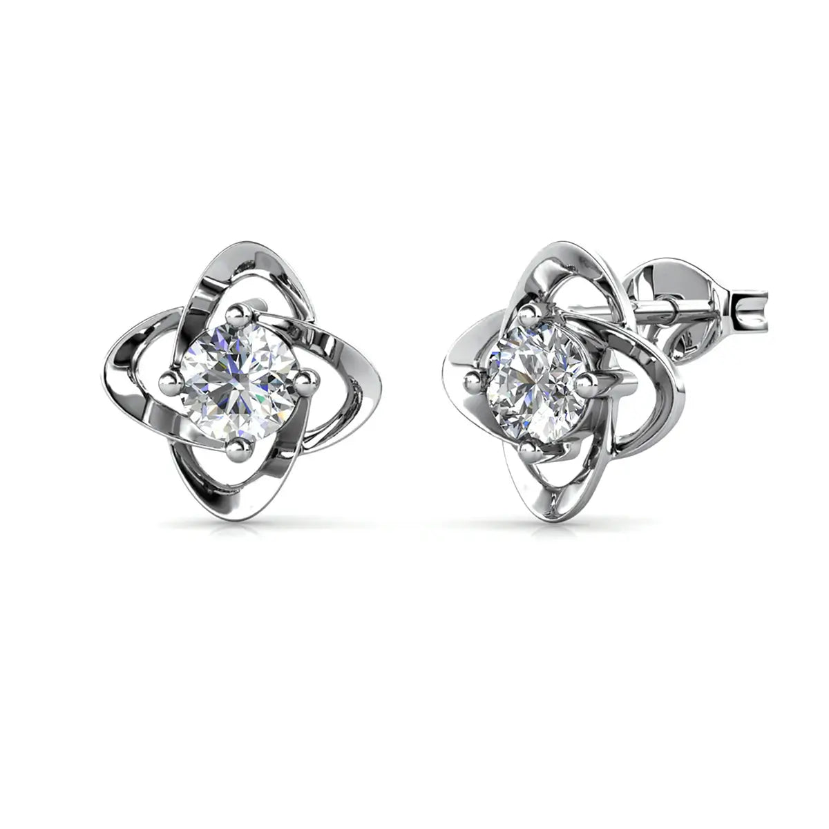 Елегантни обеци Детелина с австрийски кристали