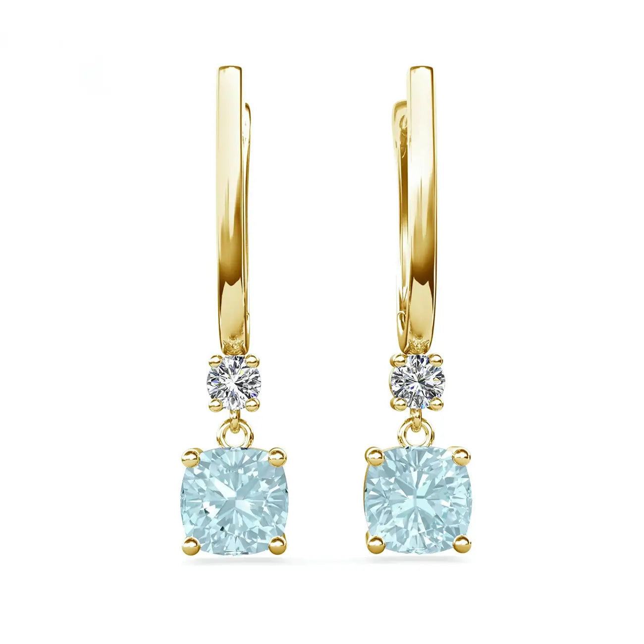 Елегантни обеци със Син Топаз Сребро 925