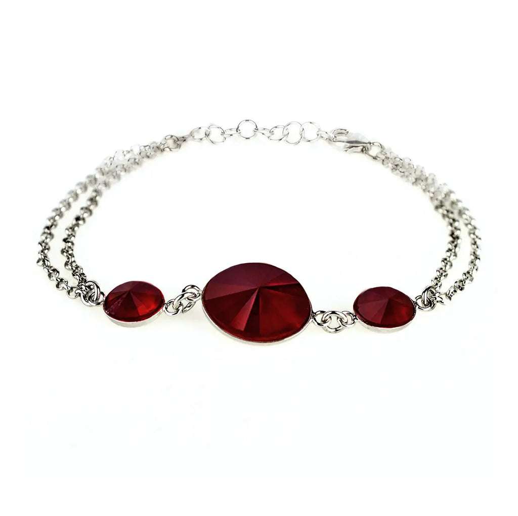 Гривна с австрийски кристали Oval Shine Сребро 925