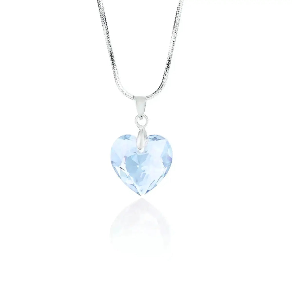 Колие Crystal Heart Pendant-  Преливащ блясък