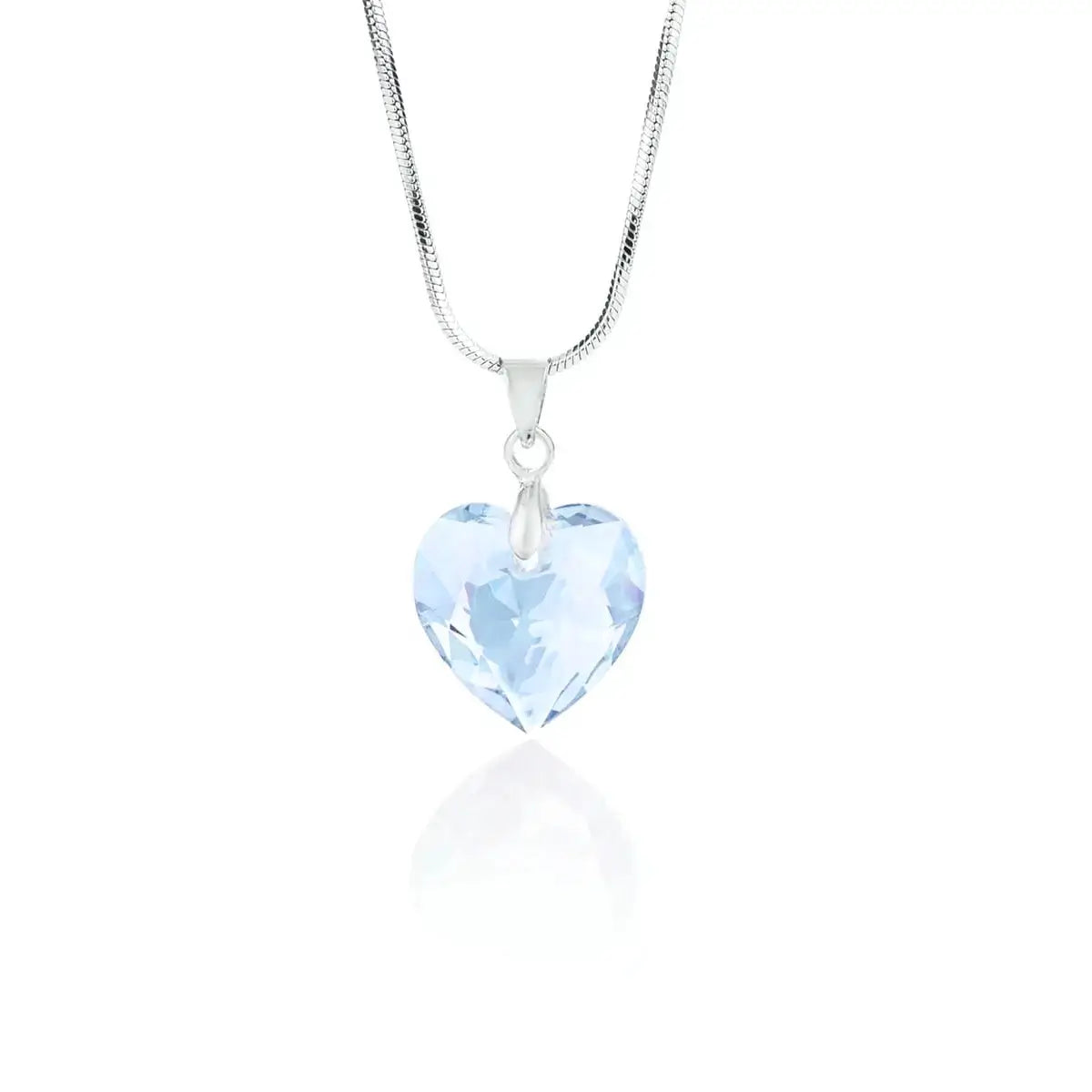 Колие Crystal Heart Pendant-  Преливащ блясък