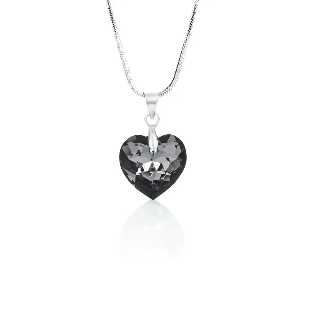 Колие Crystal Heart Pendant-  Преливащ блясък