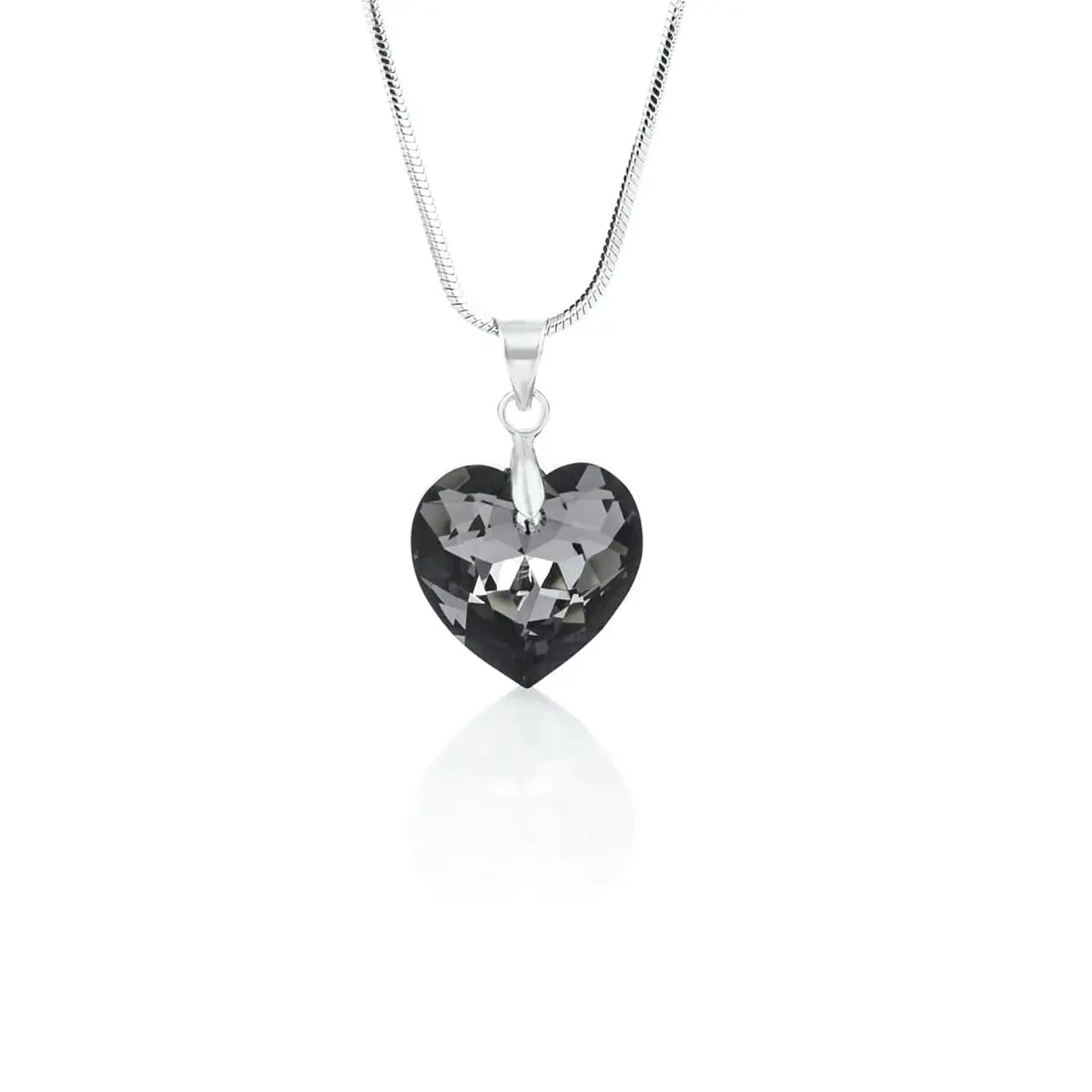 Колие Crystal Heart Pendant-  Преливащ блясък