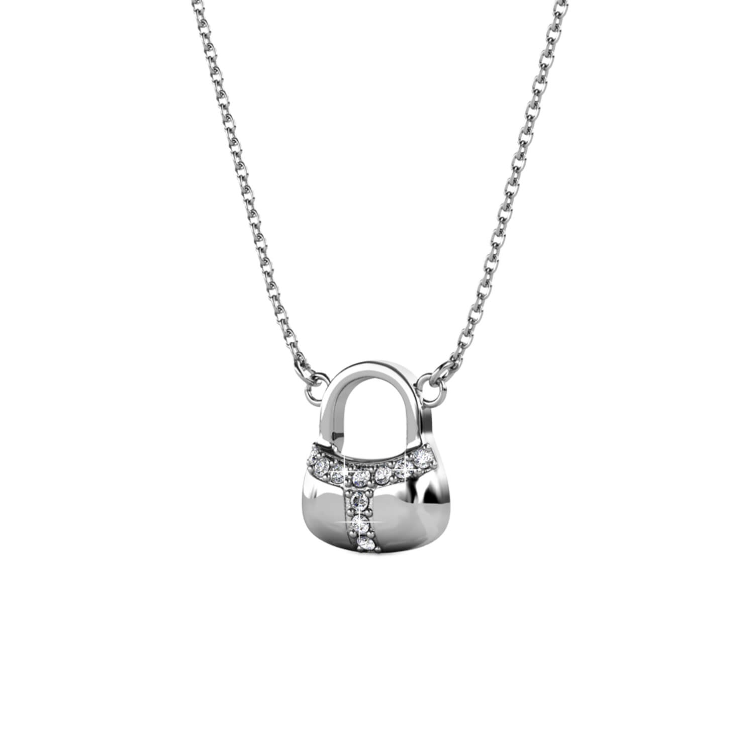 Колие Катинарче с 18К покритие Розово Злато и австрийски кристали