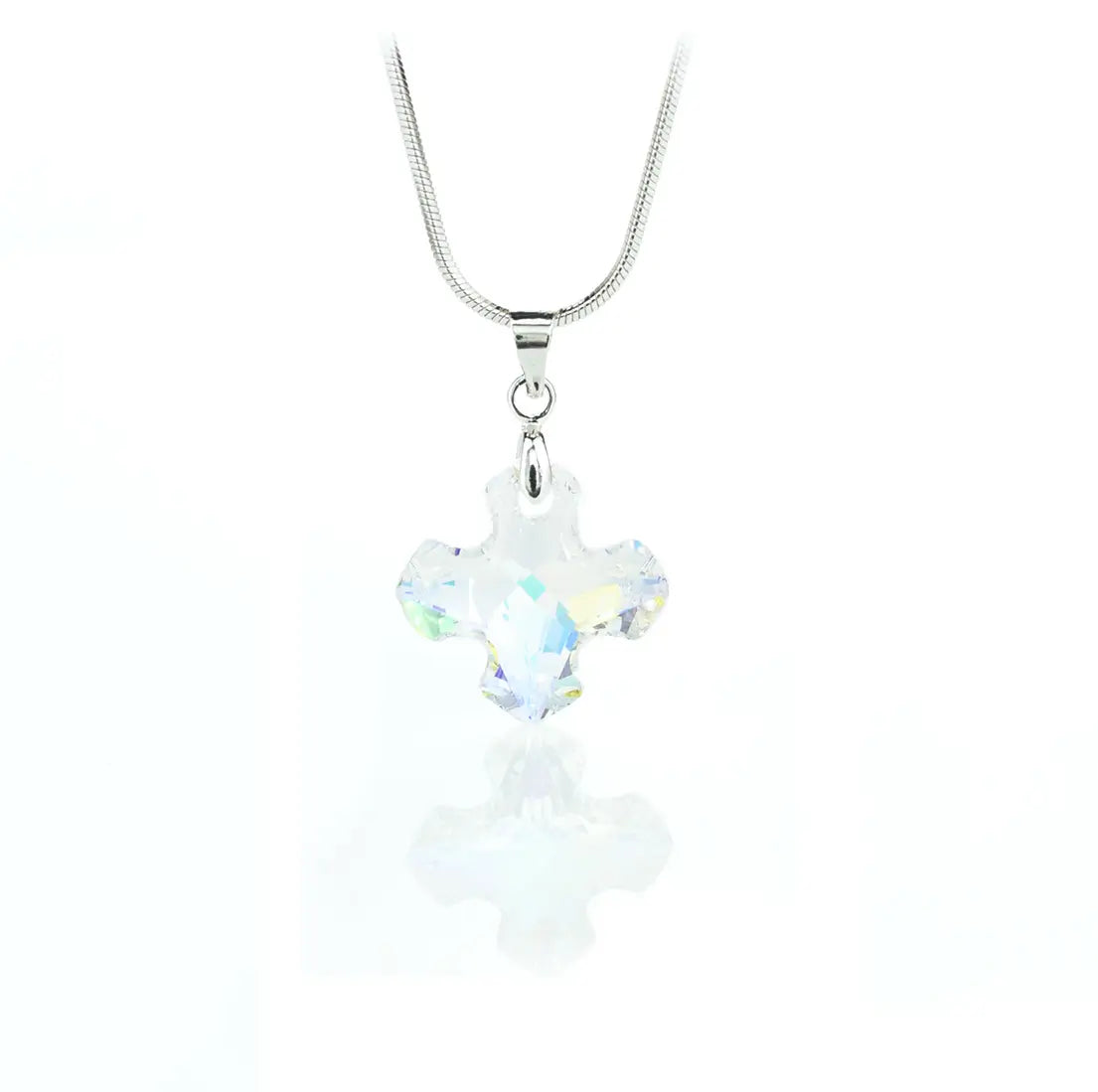 Колие с кръстче с австрийски кристал 2 размера