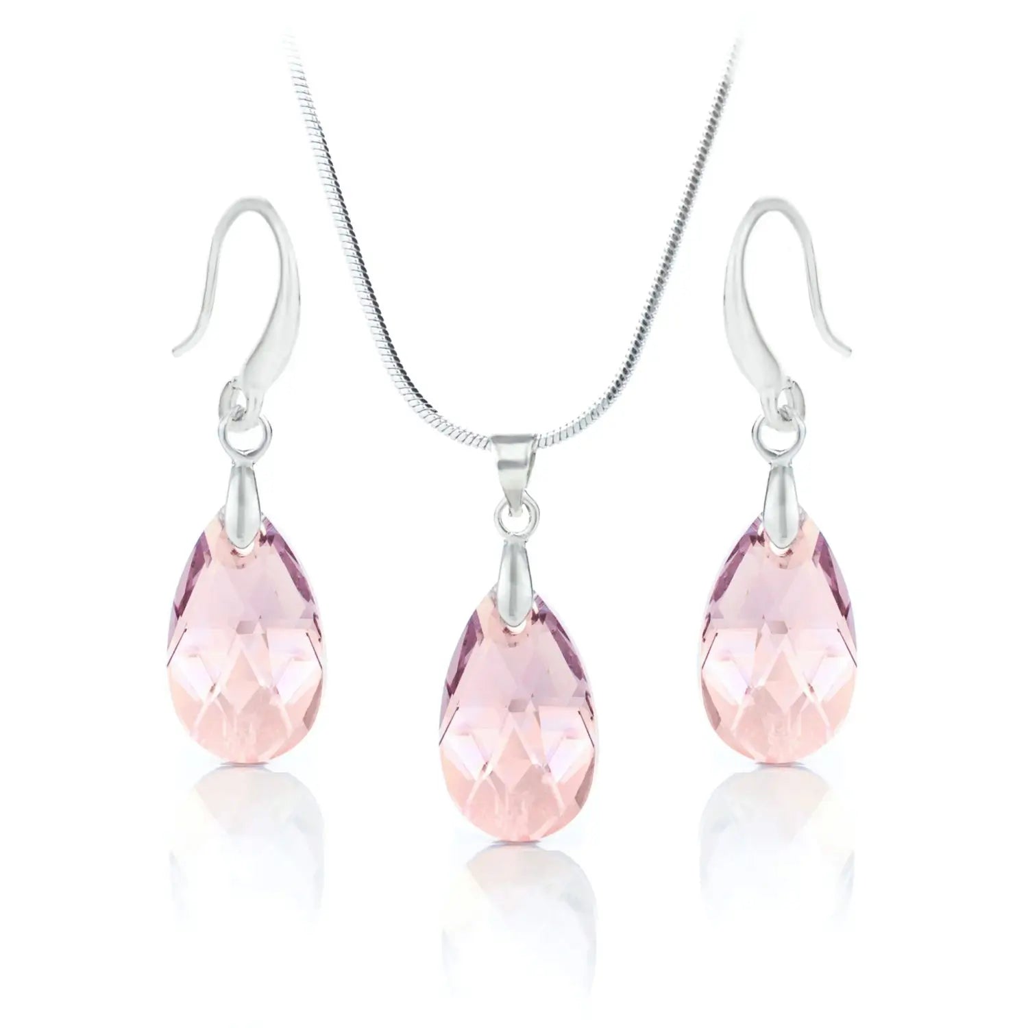 Комплект бижута kолие и oбици Класическа Капка 2 размера