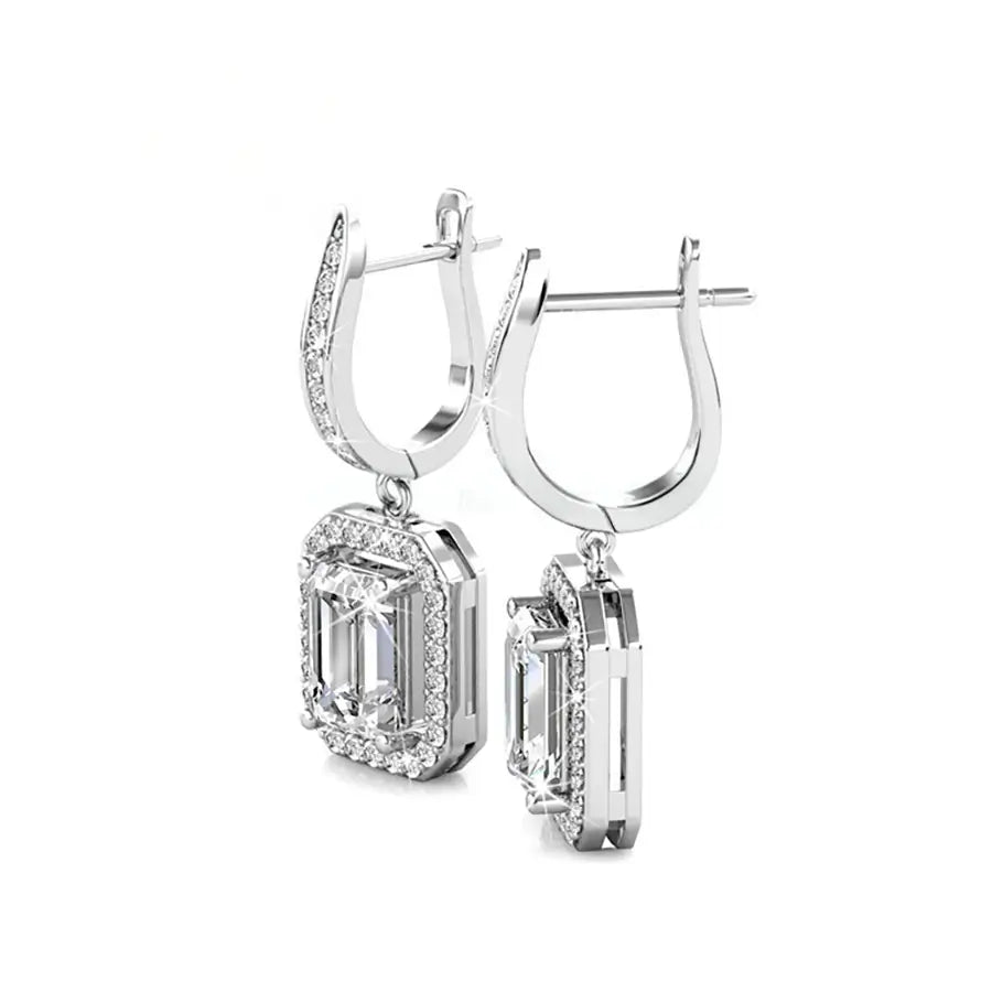 Комплект Golden Luxe колие и обеци с австрийски кристали