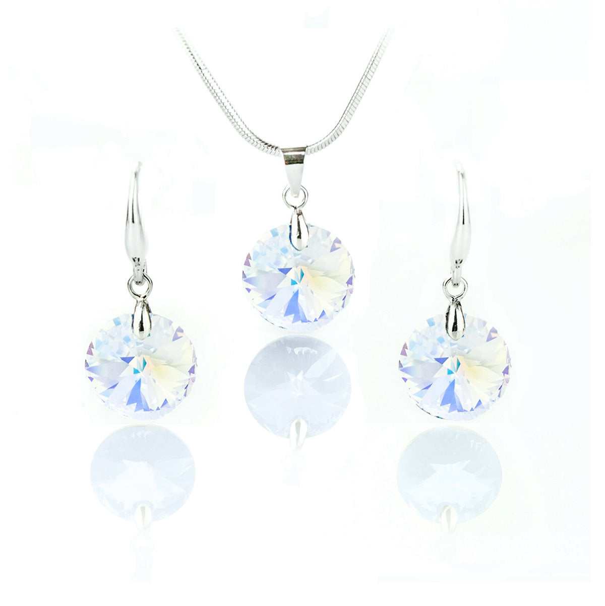 Кристален комплект бижута Round Set с австрийски кристали