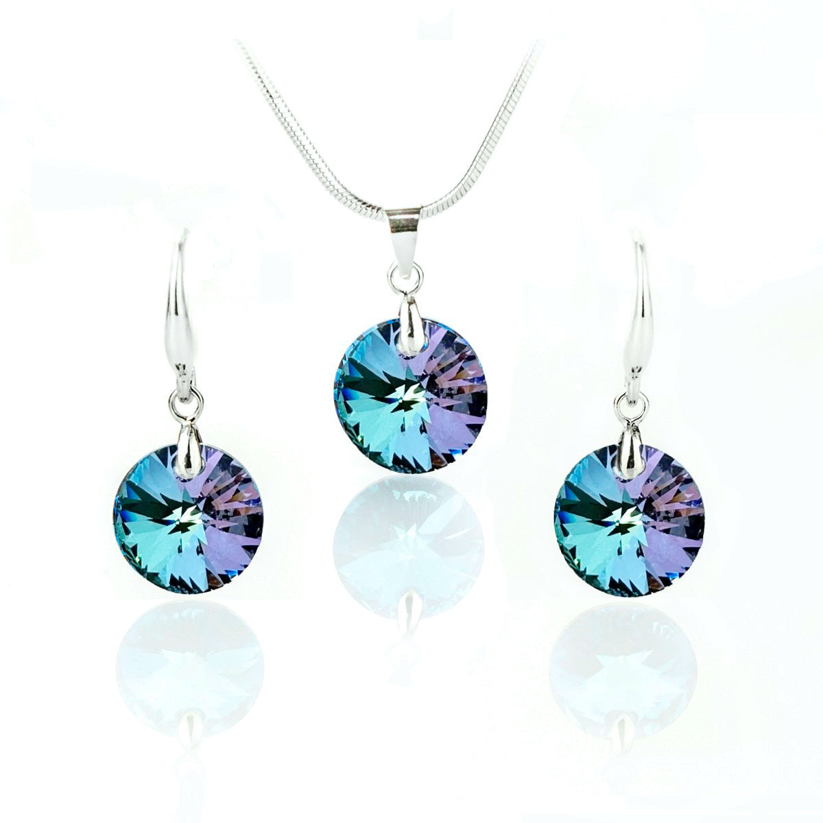 Кристален комплект бижута Round Set с австрийски кристали