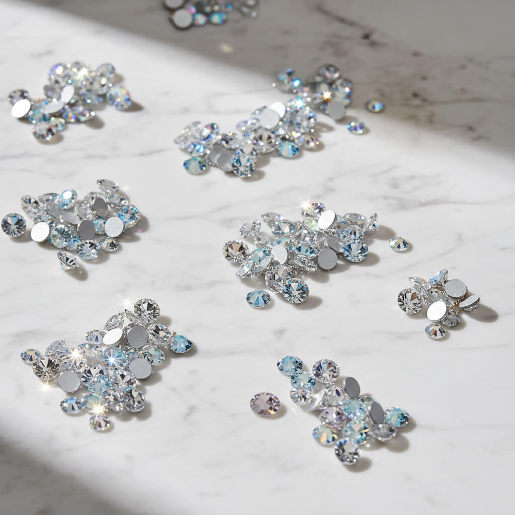 Кристали за декорация за нокти, очила DIY дизайни SS12