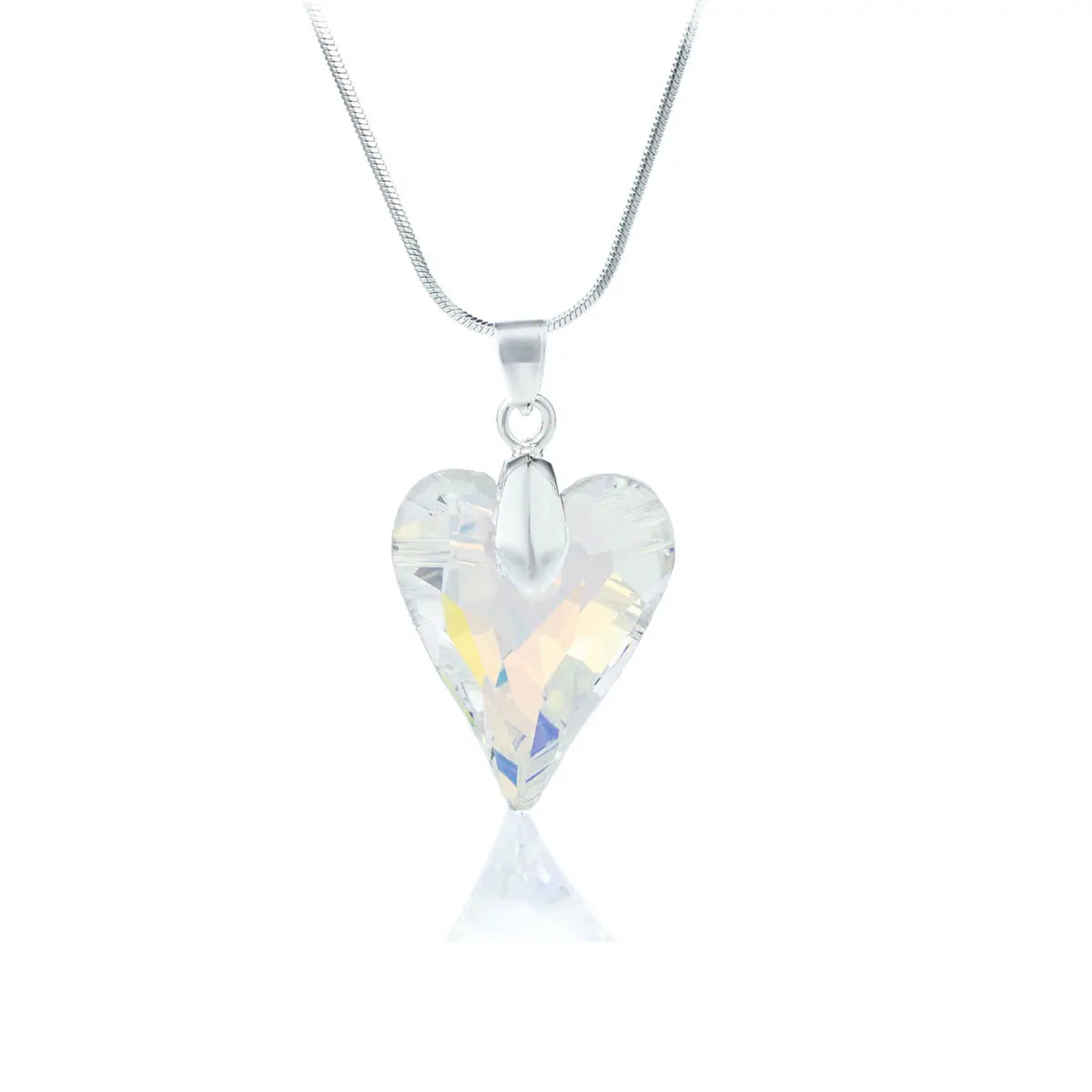 Кристално дамско колие Heart 2 размера