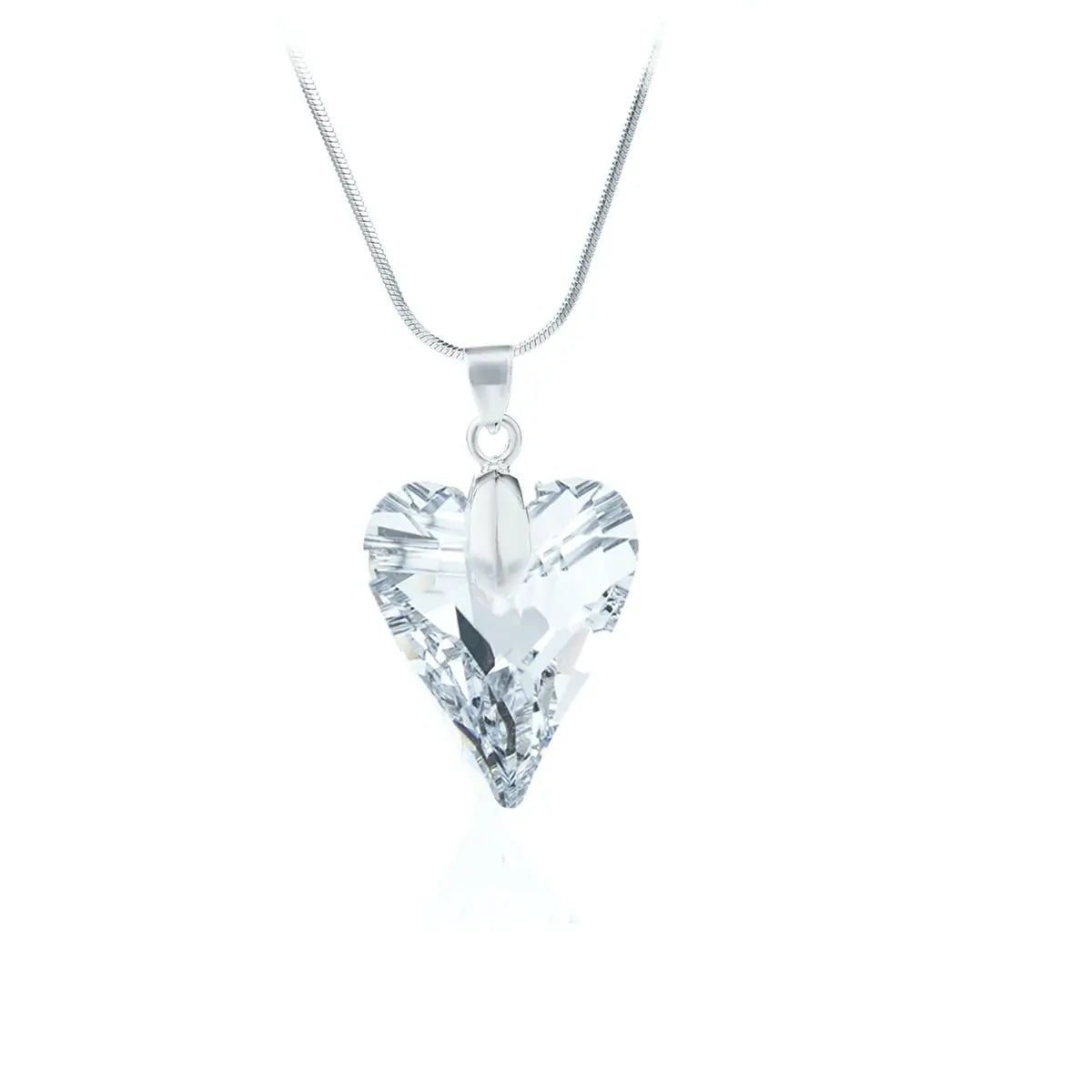 Кристално дамско колие Heart 2 размера