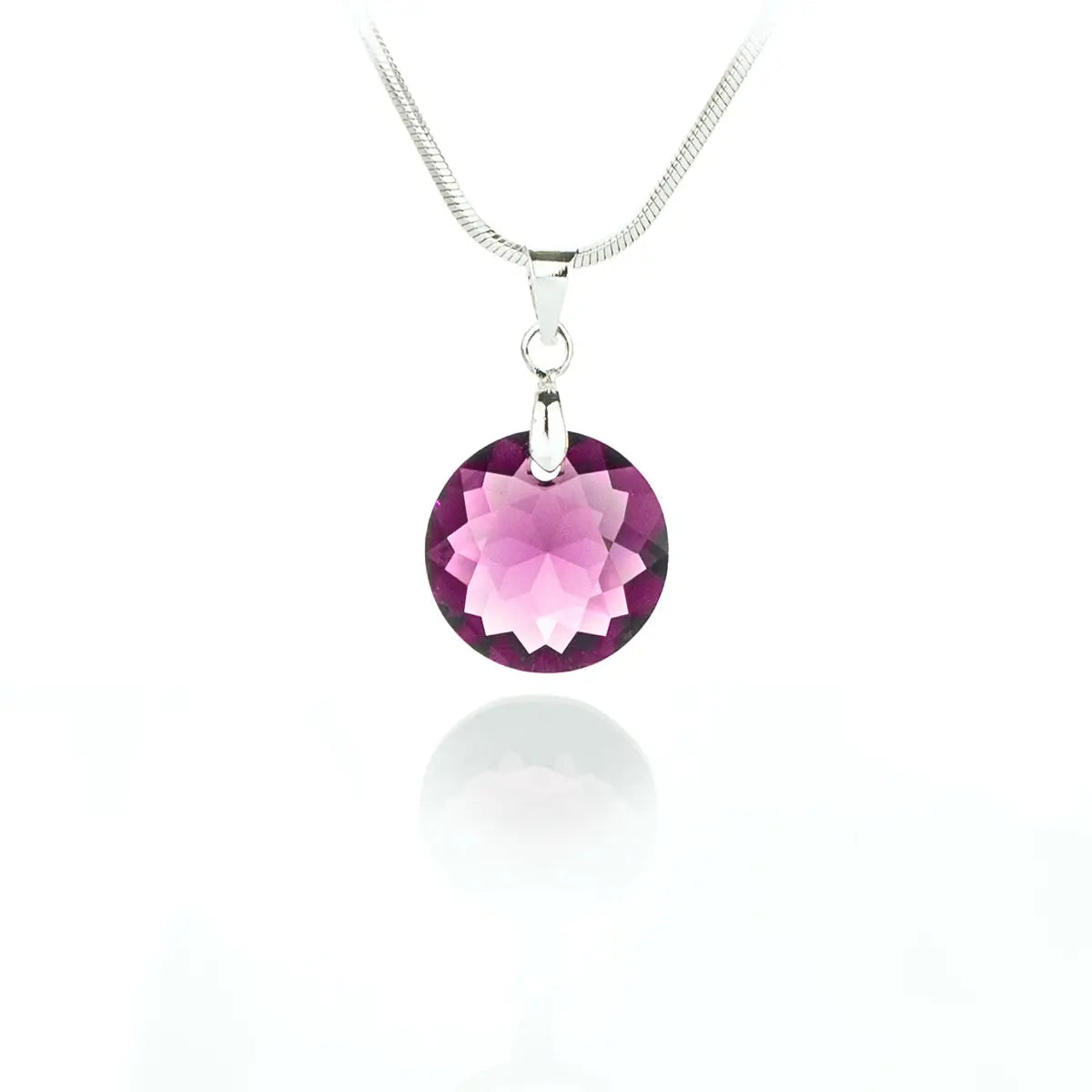 Дамско kолие Circle Pendant с австрийски кристали