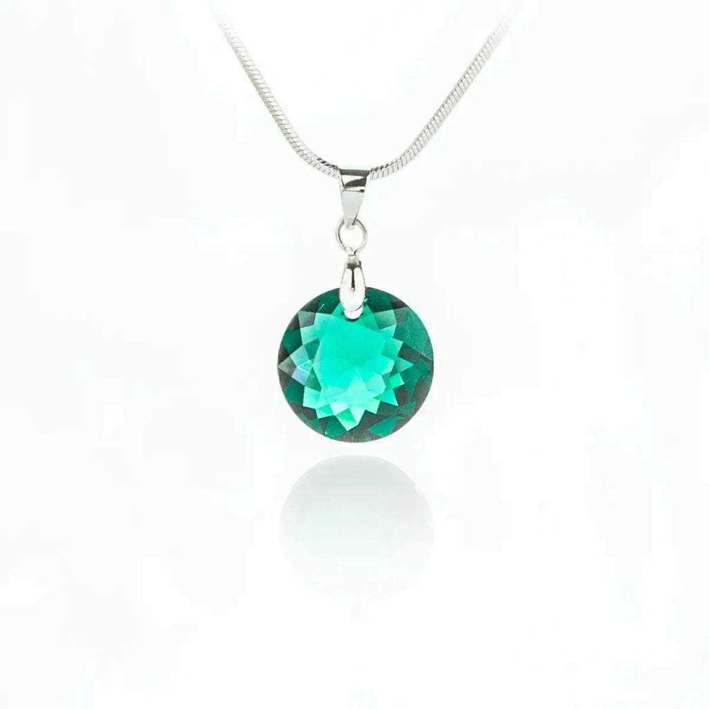 Дамско kолие Circle Pendant с австрийски кристали