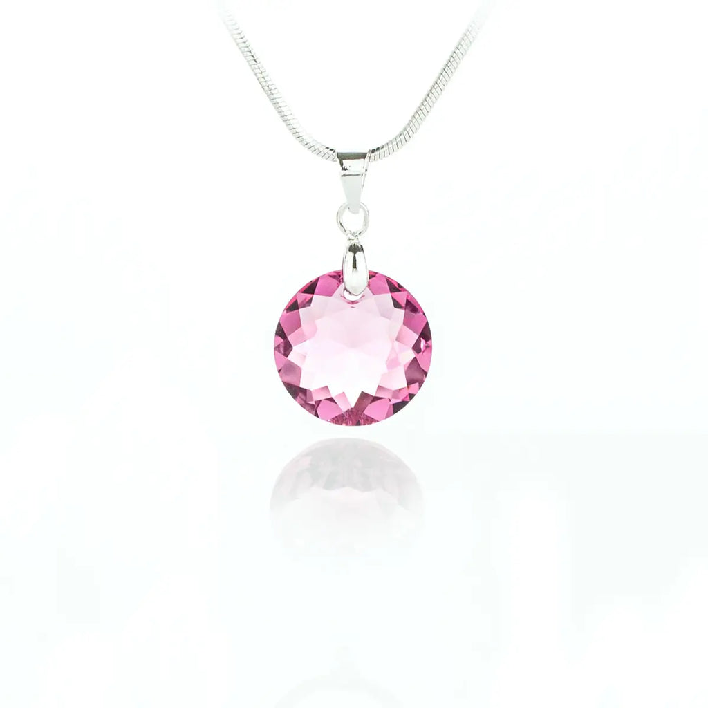 Дамско kолие Circle Pendant с австрийски кристали