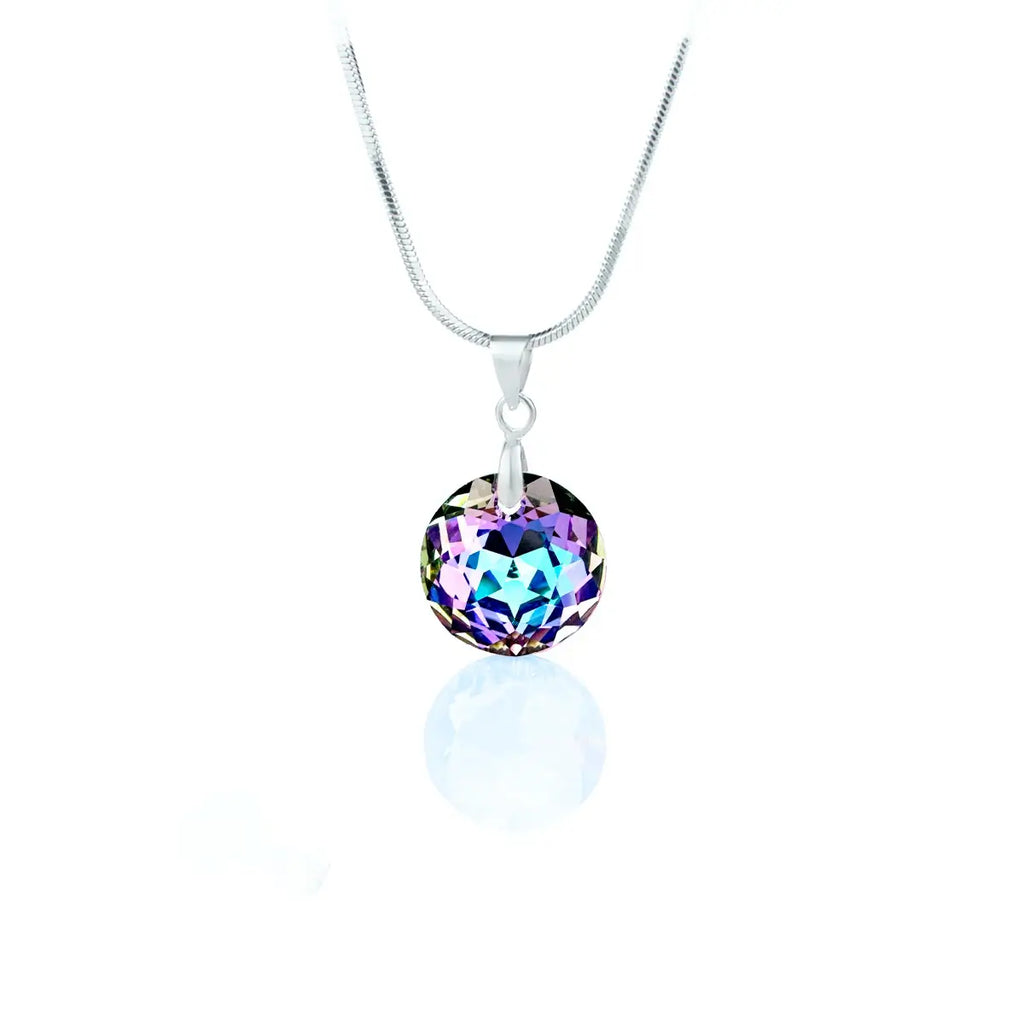 Дамско kолие Circle Pendant с австрийски кристали