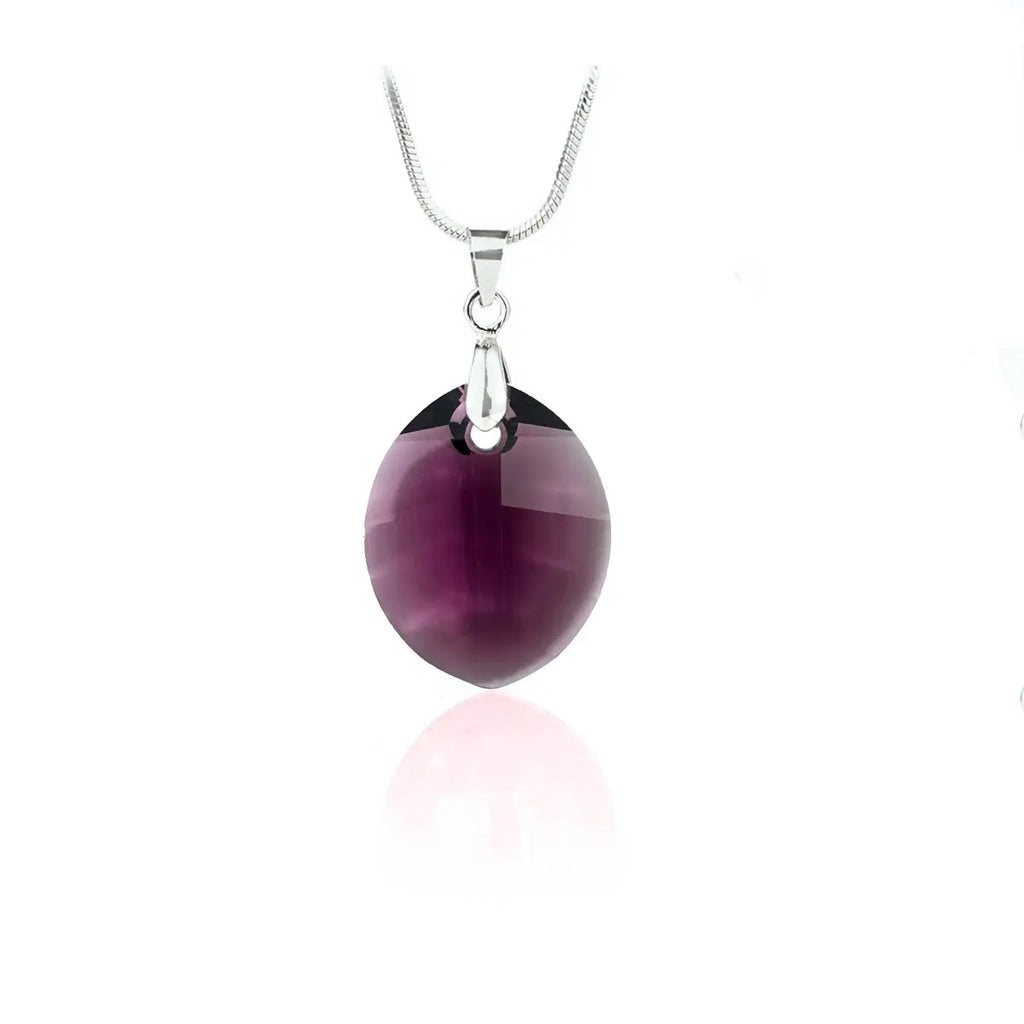 Кристално колие Leaf Pendant