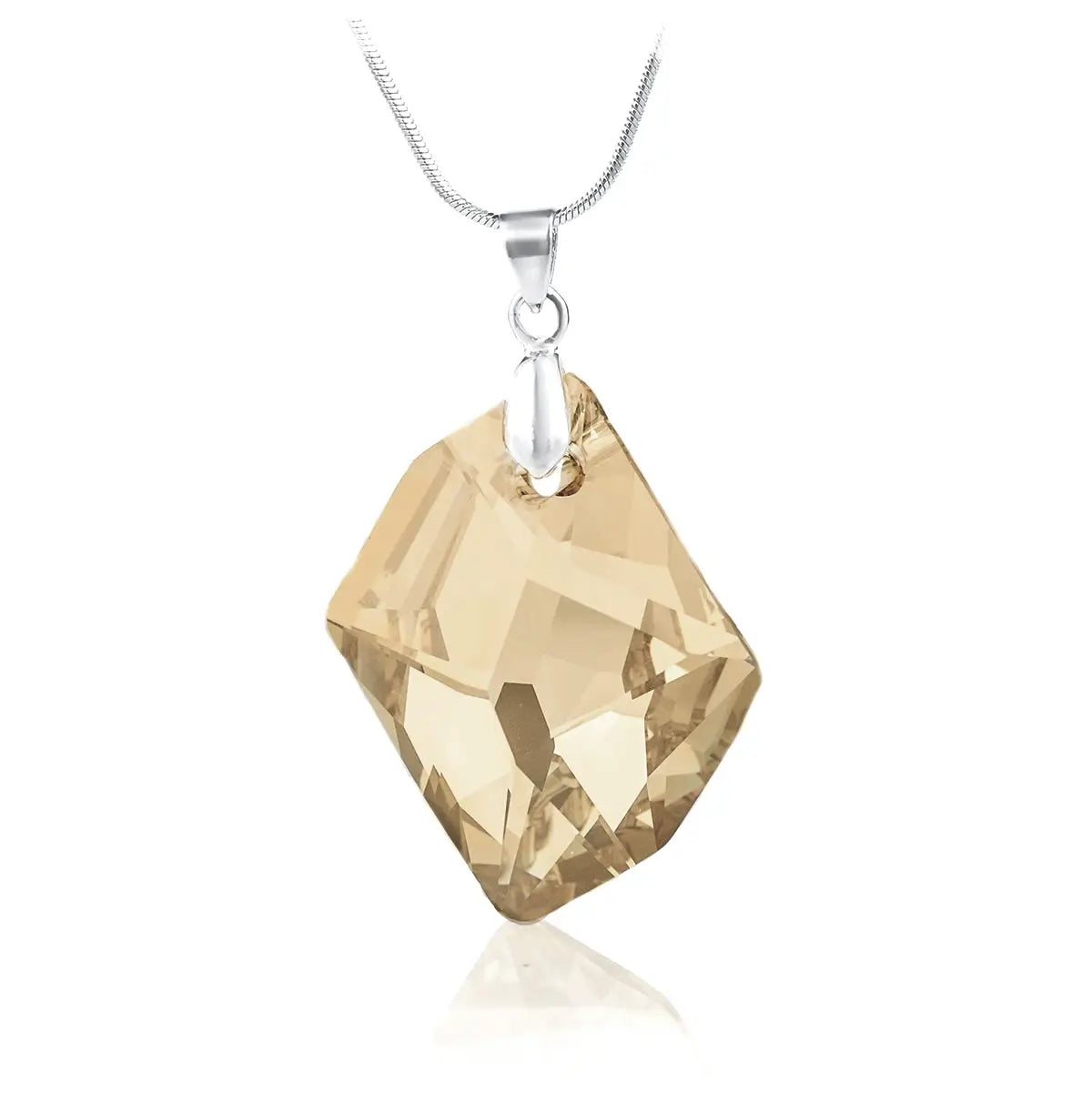 Кристално колие Rhombus Pendant в нежно лилаво 2 размера
